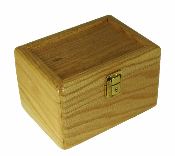 Pikes Peak Locking Stash Box, Red Oak