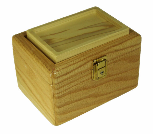 Stash Box "The Pikes Peak" Locking Stash Box" 7" X 8" X 4" Made out of Red Oak - Image 2