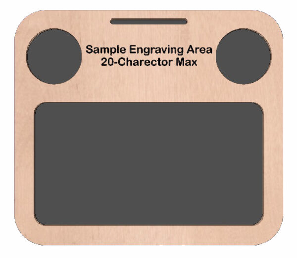 Rolling Tray "The SteamBoat" 12" X 10" X 1" Rolling Tray. Material - Colorado Aspen - Image 5