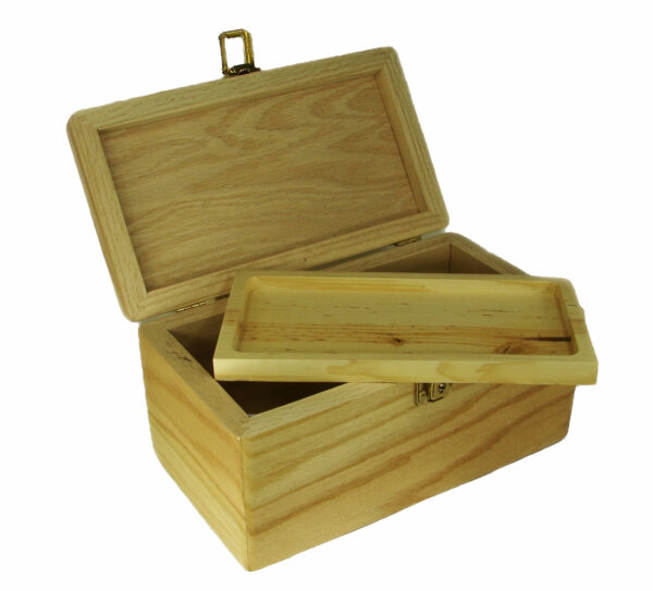 Stash Box "The Broadmoor" Locking Stash Box" 12" X 7" X 6" Made out of Red Oak - Image 4